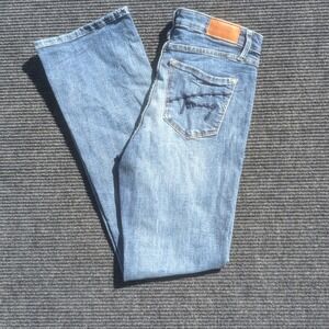 Tommy Jeans Embroidered Bootcut‎ Jeans Light Wash Denim Womens 6/W28